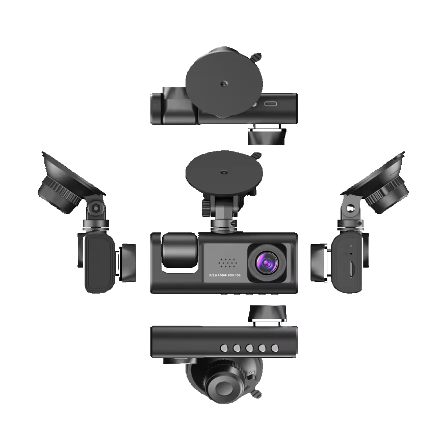 3 Way Dash Camera Full HD