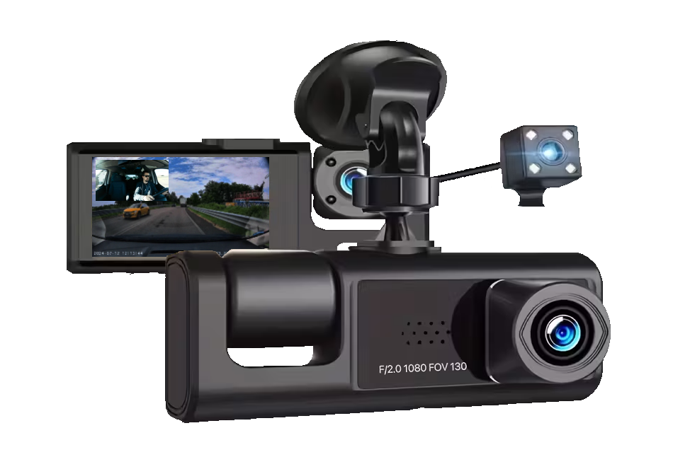3 Way Dash Camera Full HD